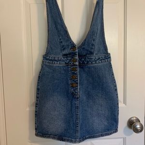 Mod Wish Short Denim Overalls (Billabong)